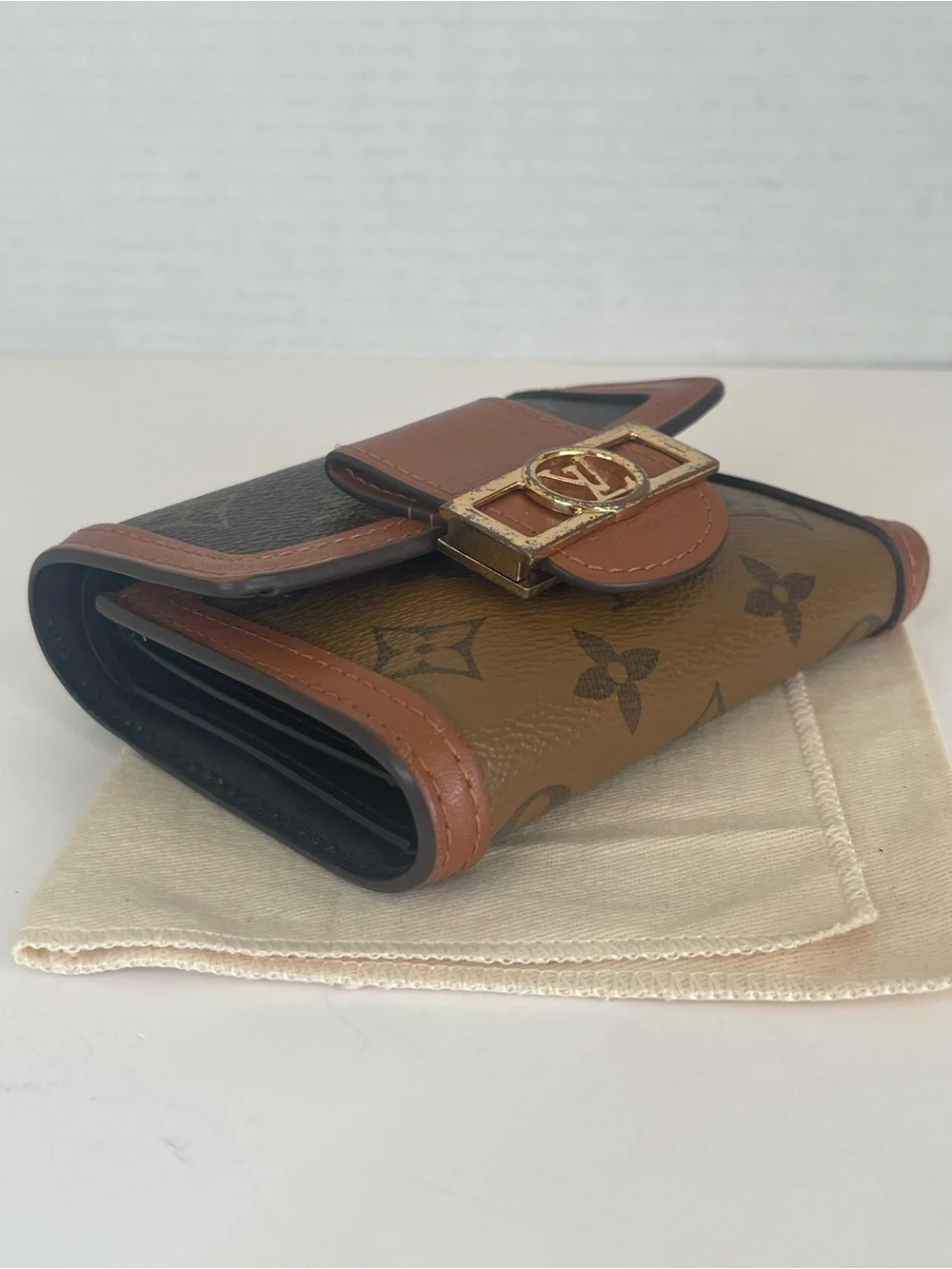 Louis Vuitton Dauphine Compact Wallet with dust bag